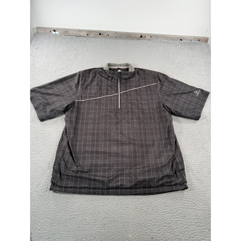 Sunice Weather‎ Pullover Shirt Mens XL Multicolor Plaid Short Sleeve Golf
